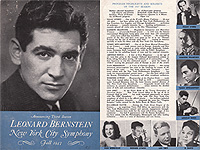 New York City Symphony 1947 fall program