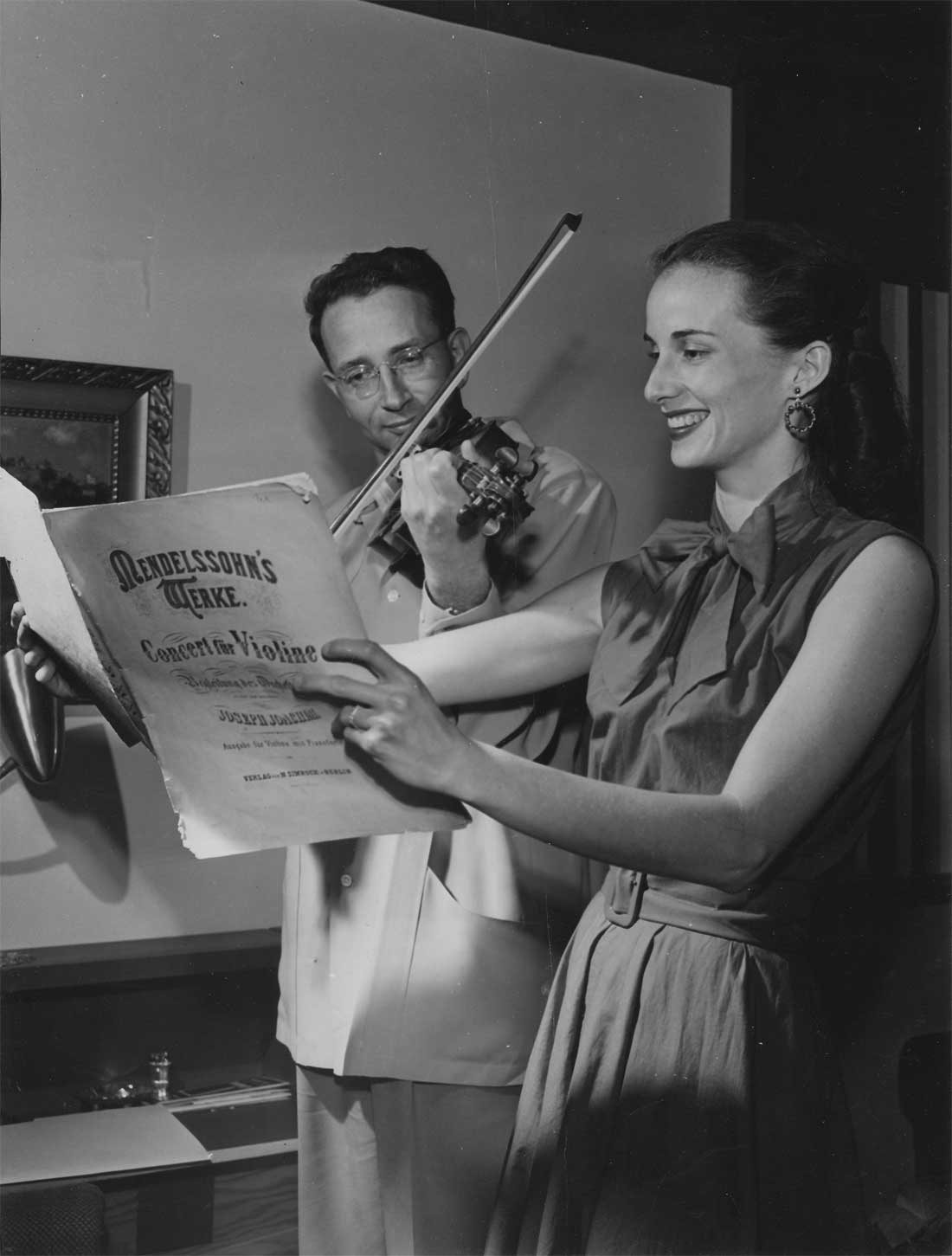 Werner Lywen pressphoto with wife Jeri after a concert